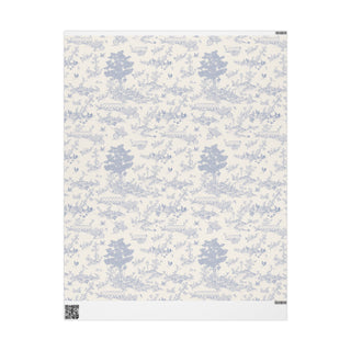 Dolly's Toile Wrapping Paper Blue