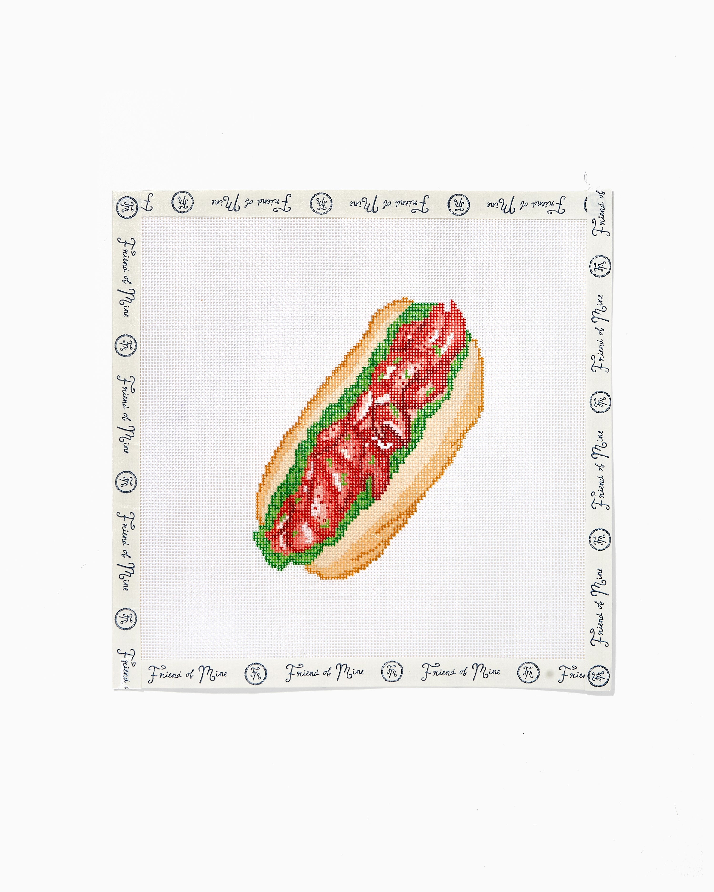 Lobster Roll needlepoint canvas