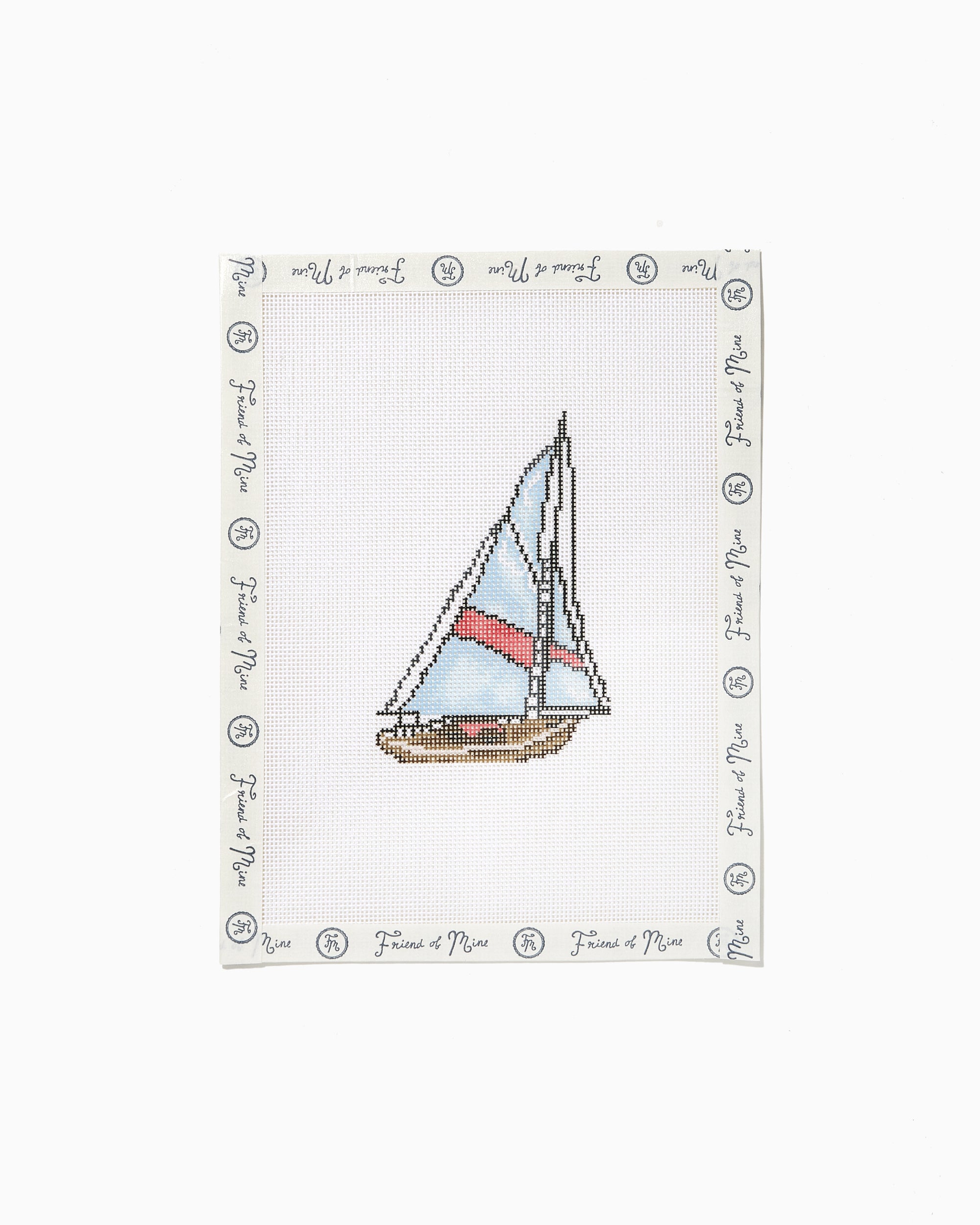 Sailboat needlepoint canvas