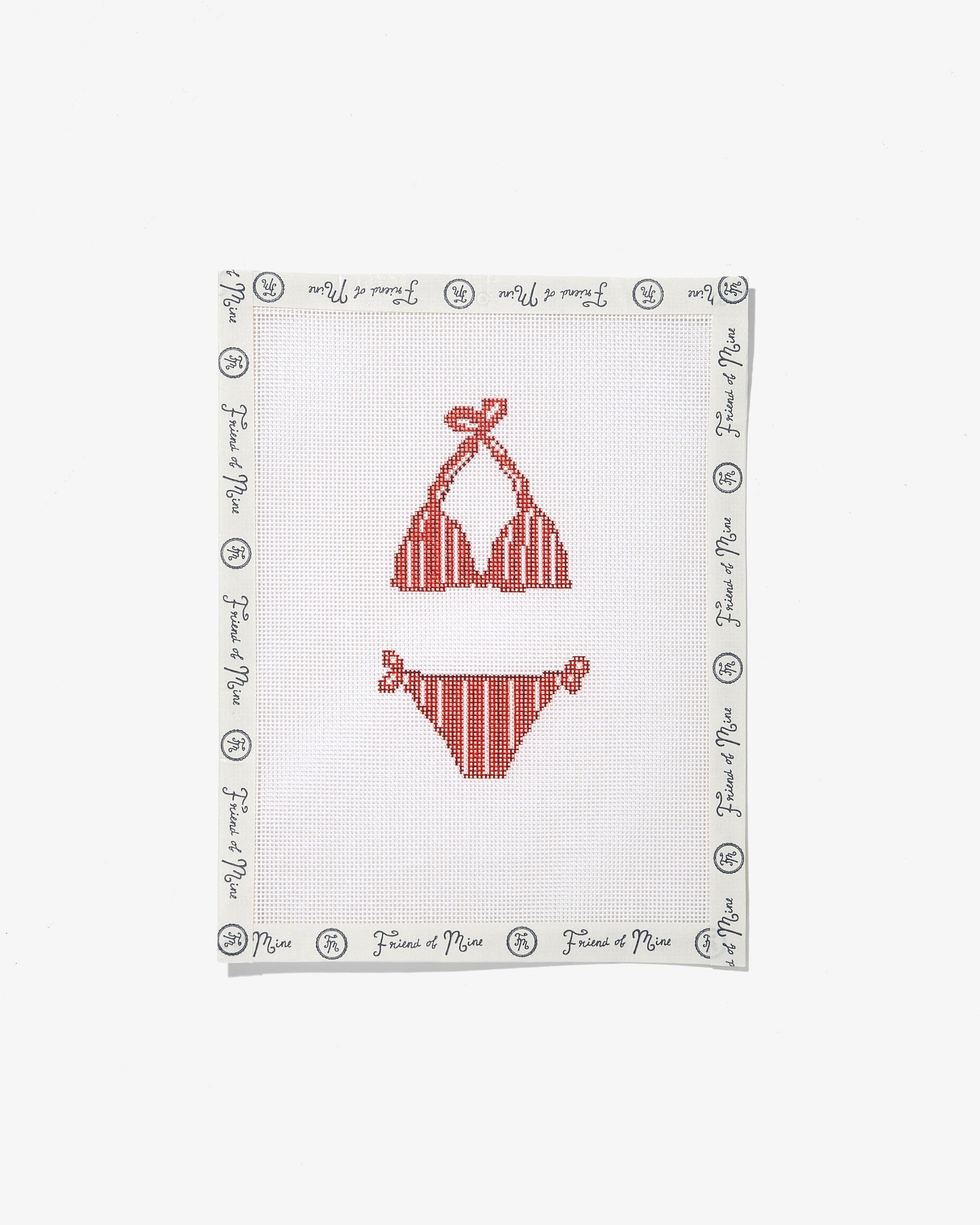 Red Bikini needlepoint canvas