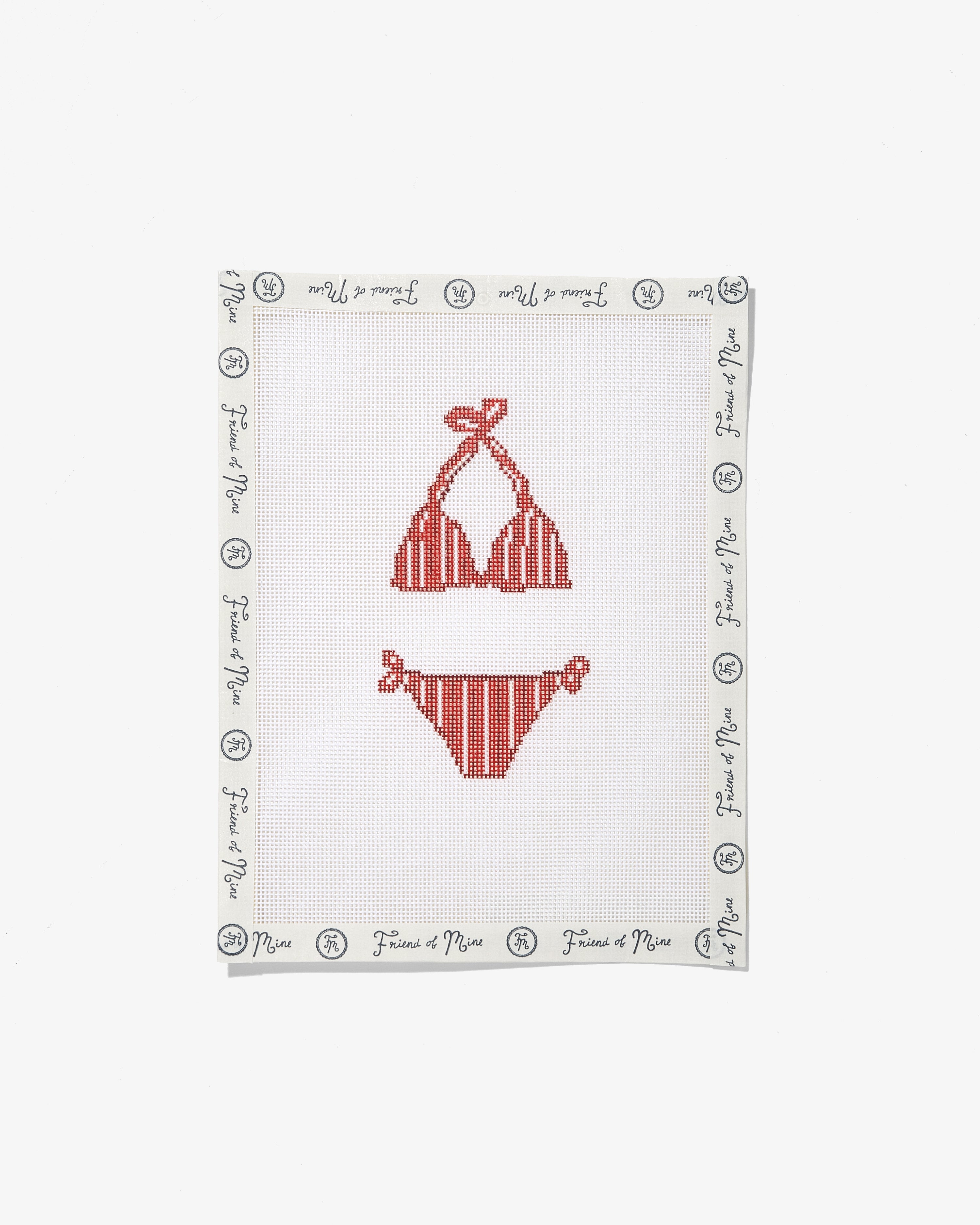 Red Bikini needlepoint canvas
