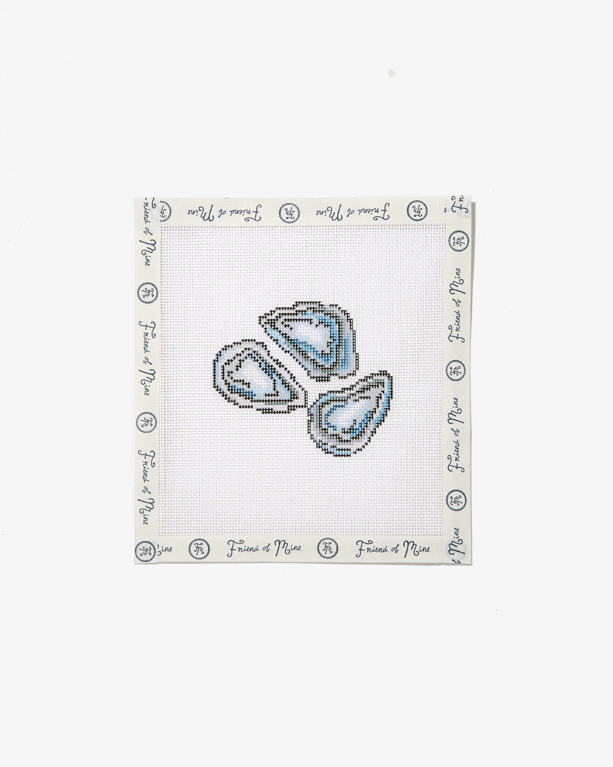 Oysters needlepoint canvas