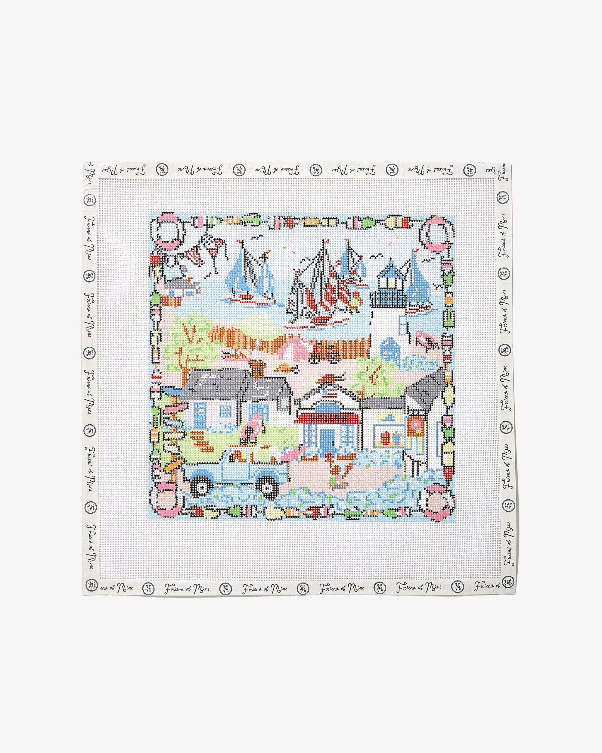 A Day on ACK needlepoint canvas