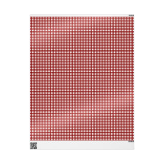 Cottage Gingham Wrapping Paper Red