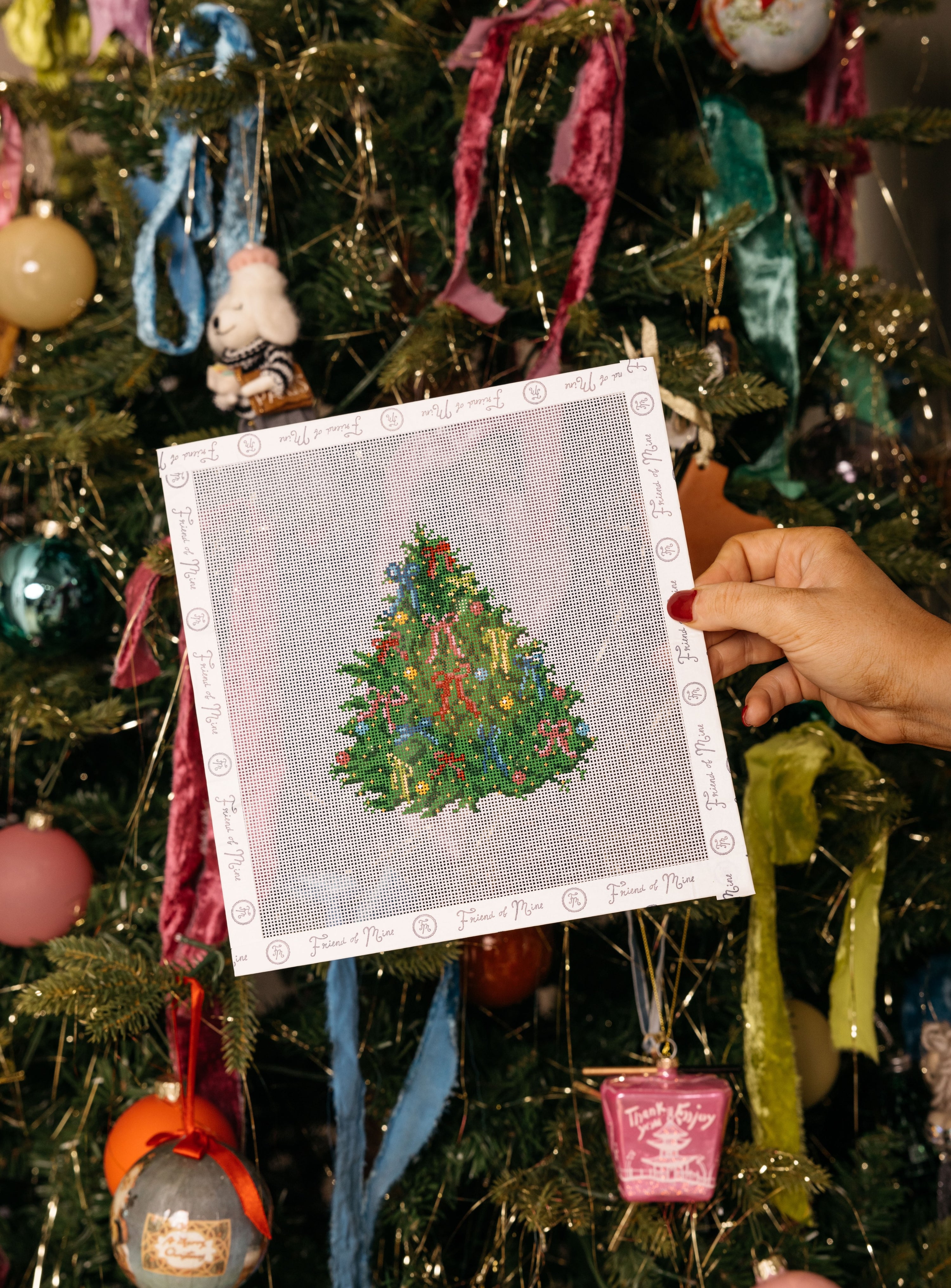 Christmas Tree Needlepoint Canvas