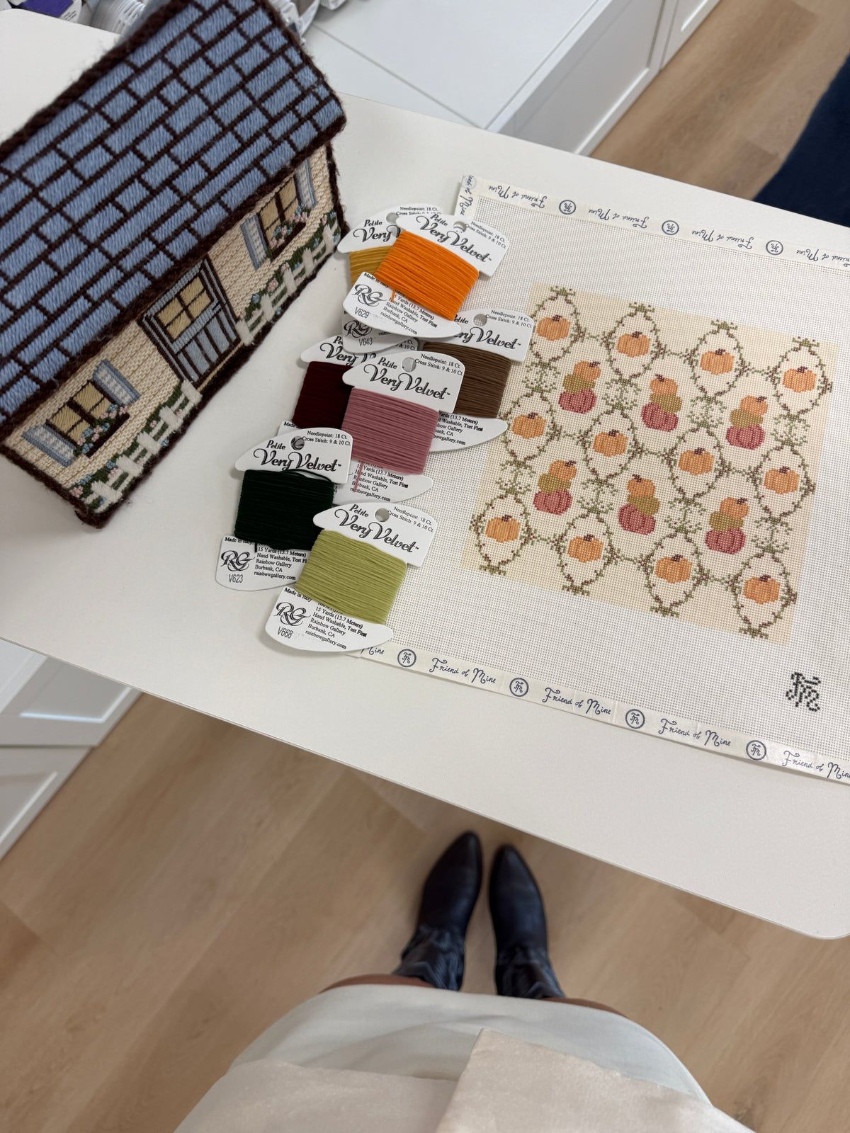 Pumpkin Trellis Canvas
