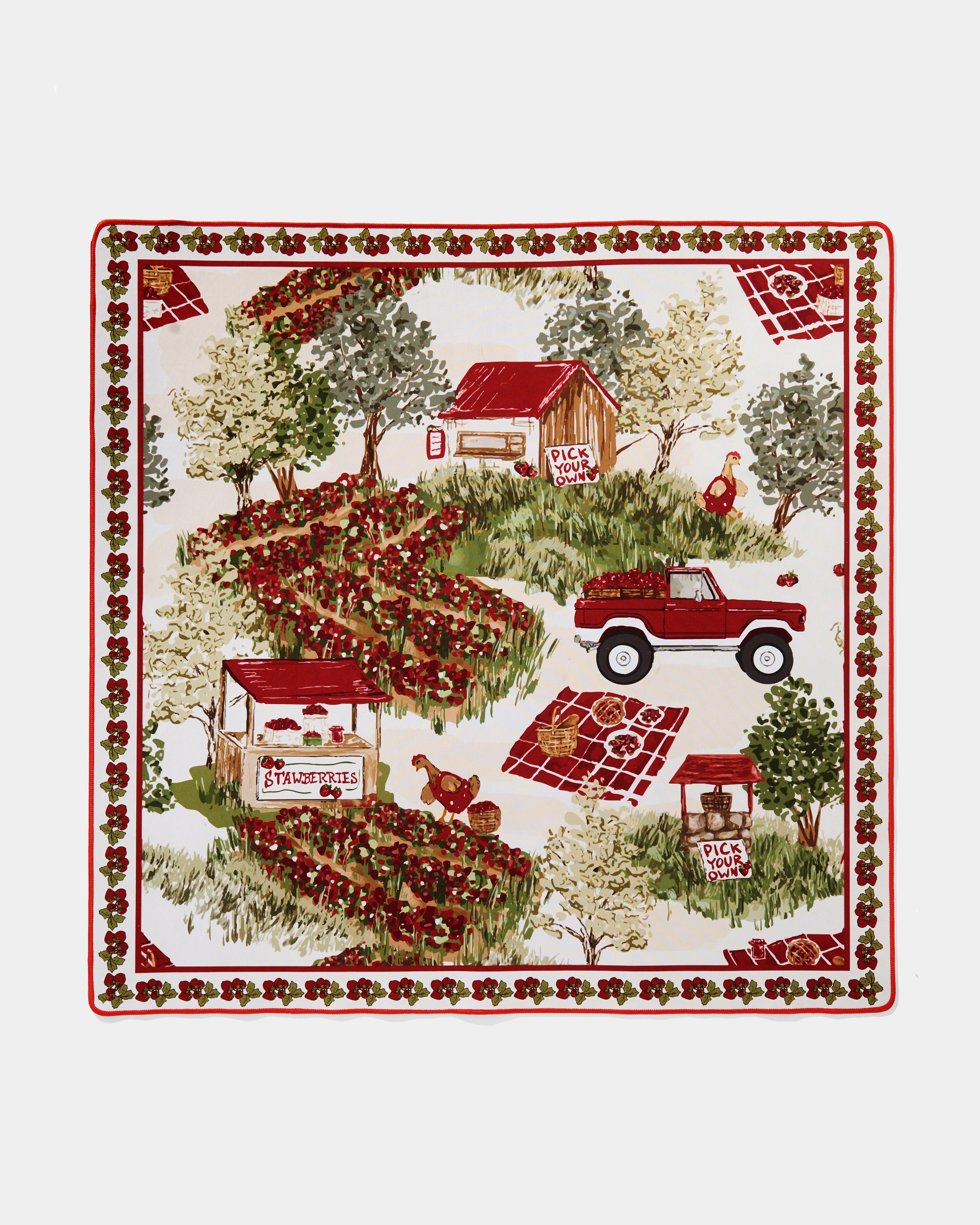 Strawberry Mahjong Mat