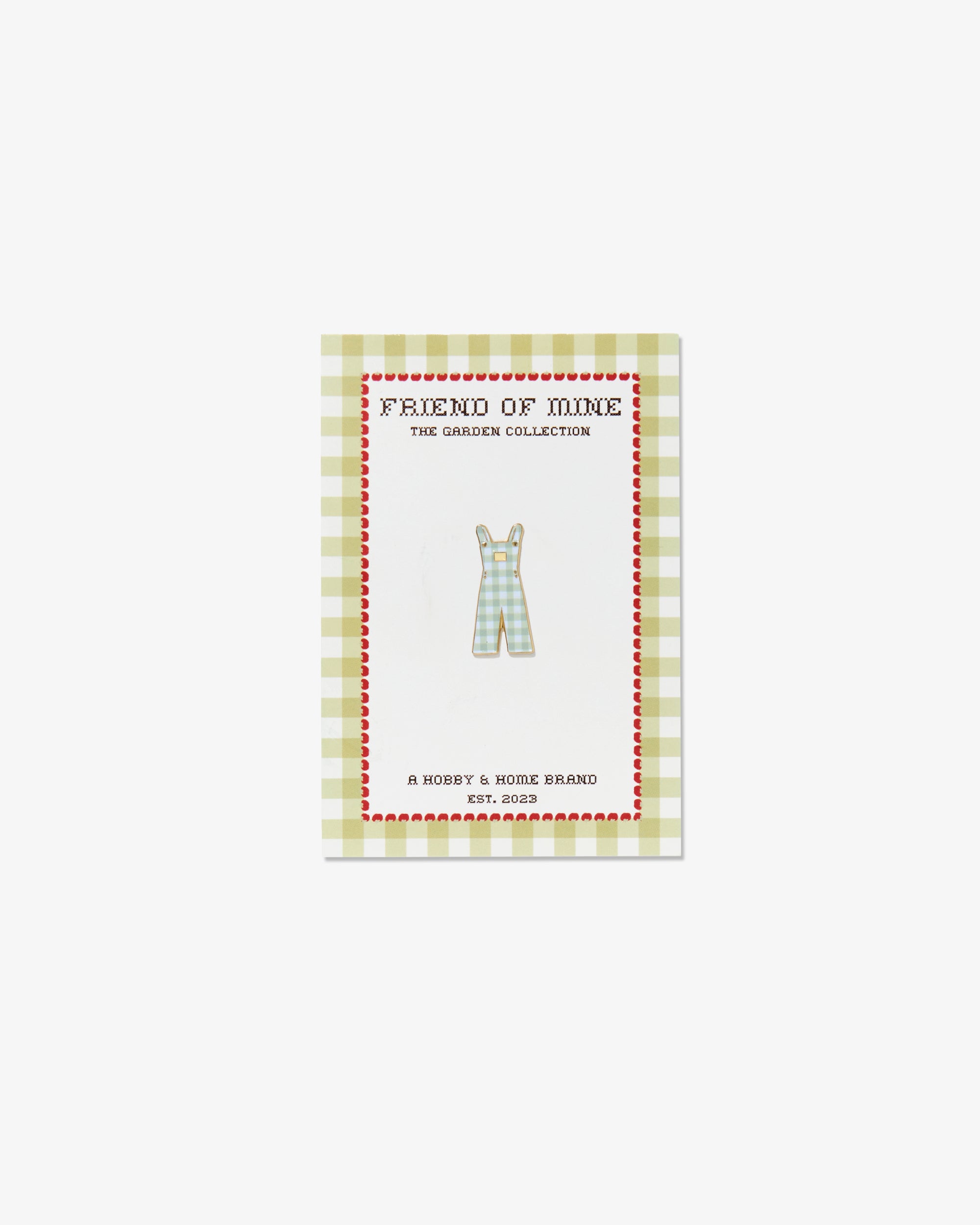 Gingham Overalls Needleminder