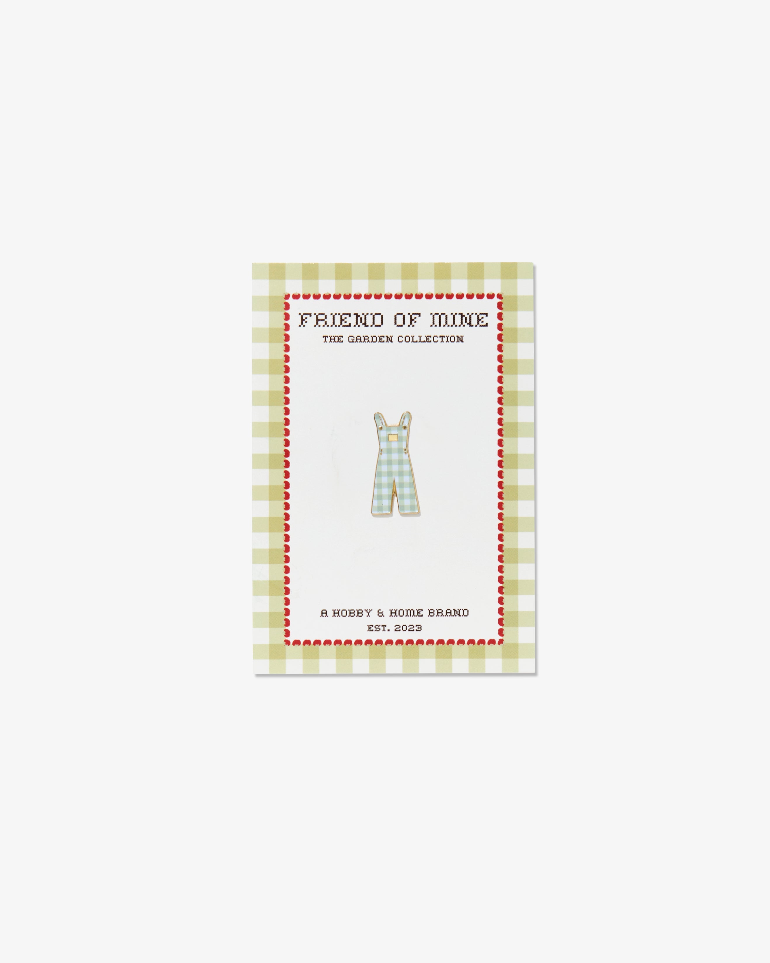 Gingham Overalls Needleminder
