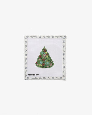 Christmas Tree in Color Needlepoint Canvas