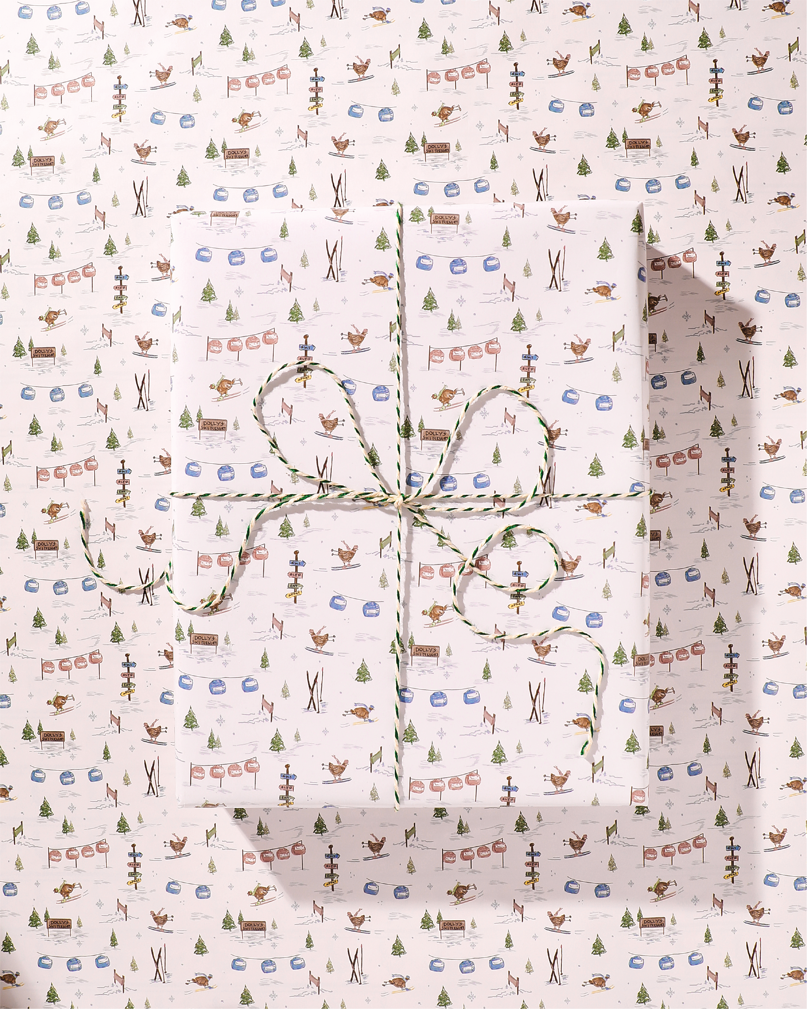 Dolly's Ski Resort Wrapping Paper