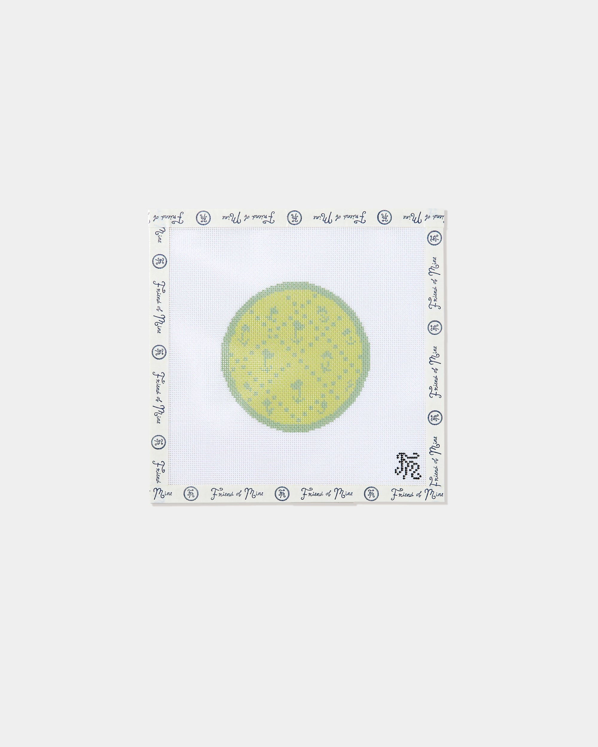 Green Plate Needlepoint Canvas