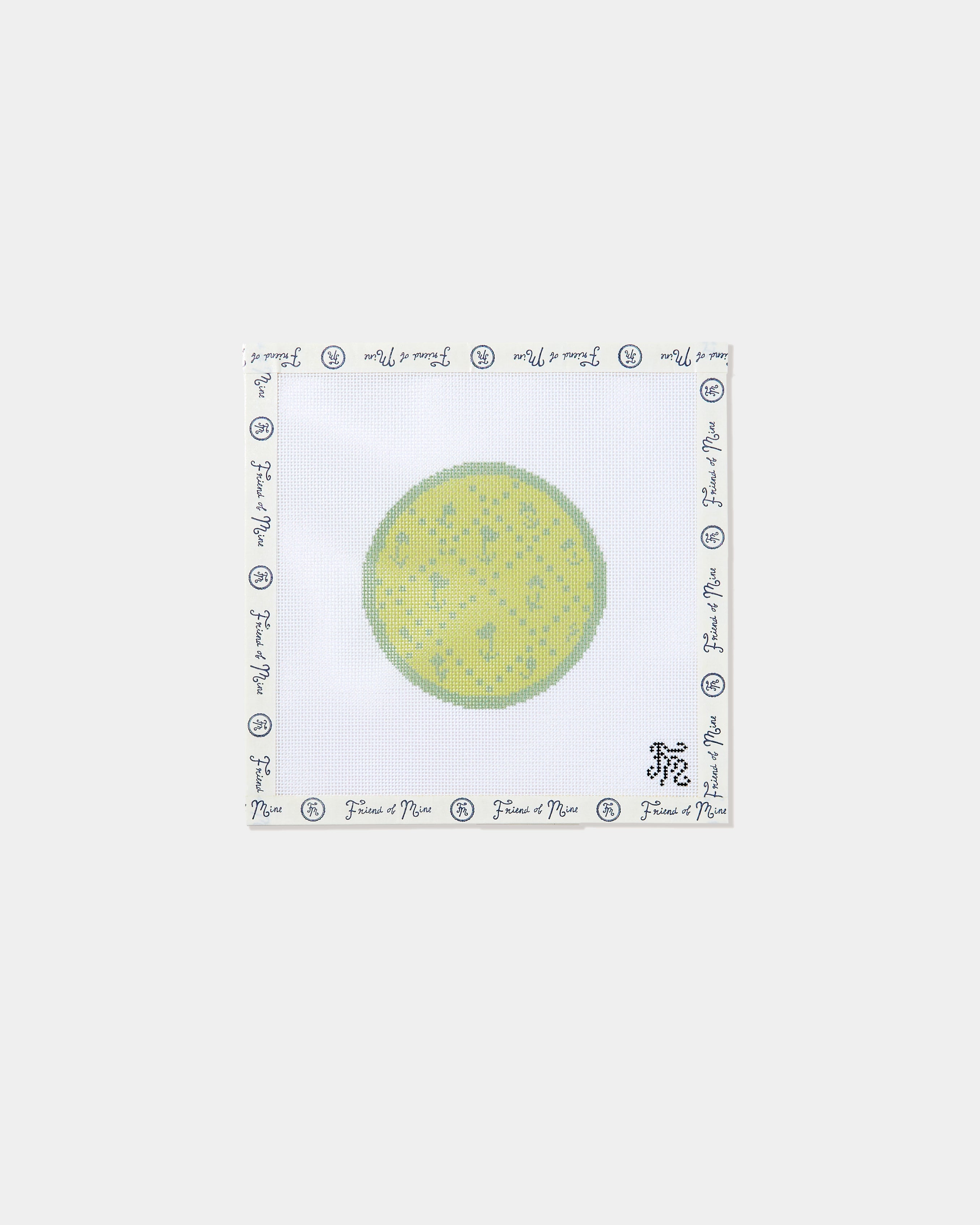 Green Plate Needlepoint Canvas
