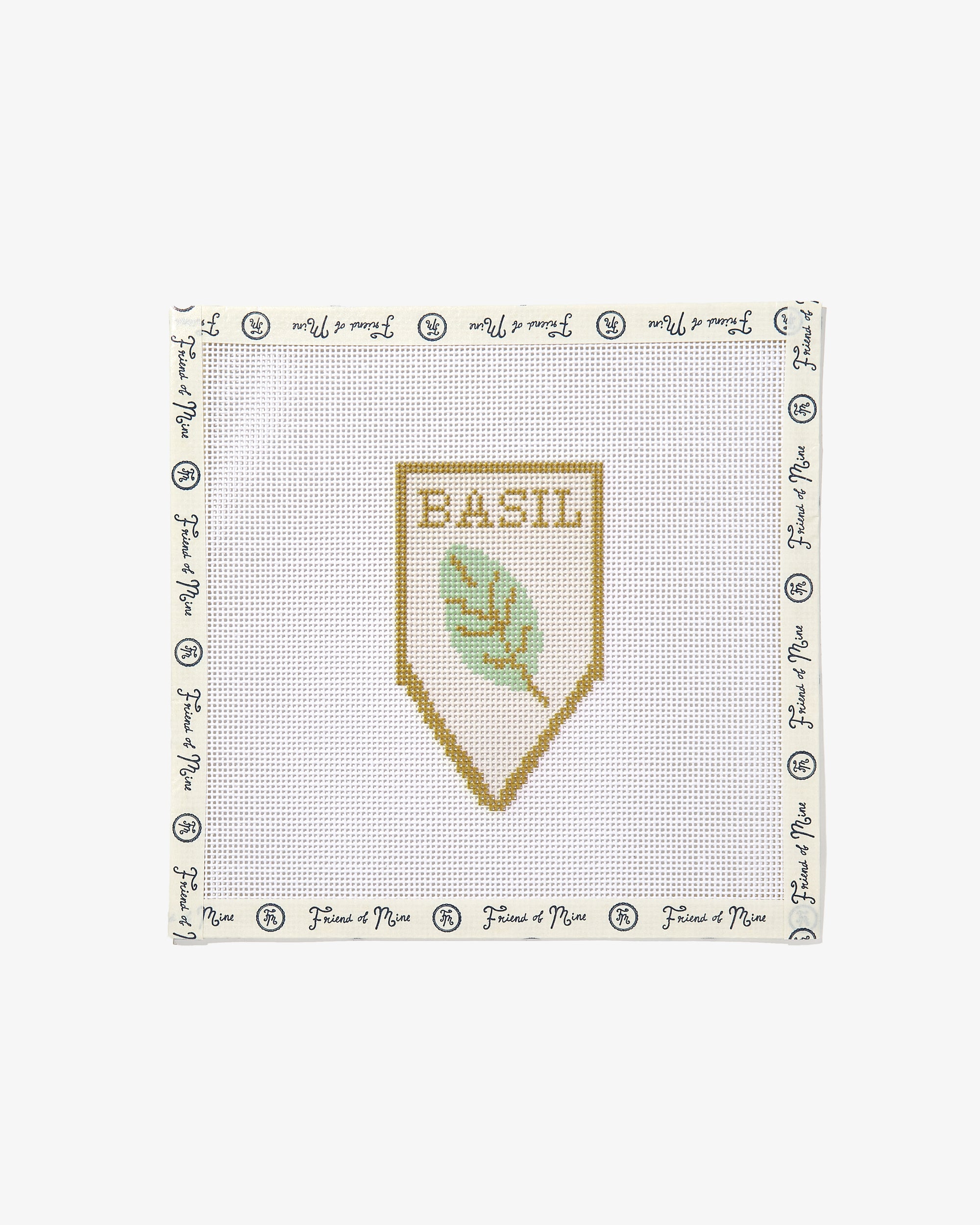 Basil Garden Marker Needlepoint Canvas