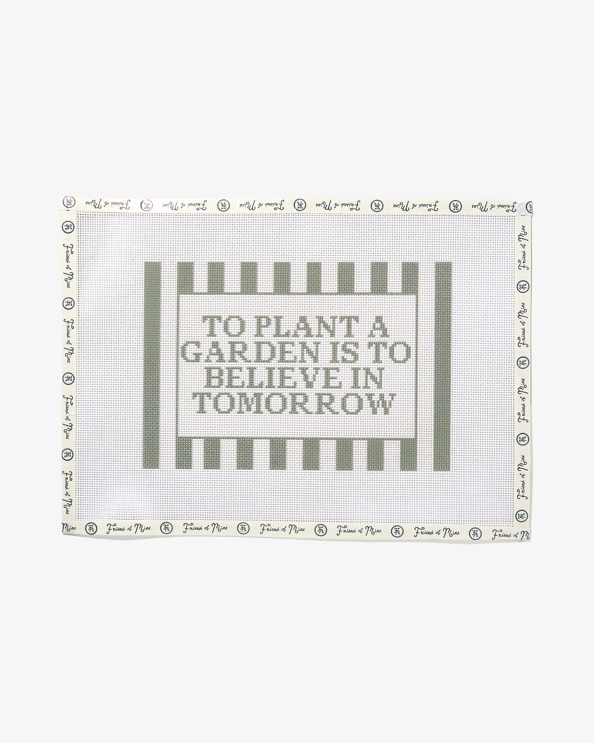 To Plant a Garden Simple Needlepoint Canvas