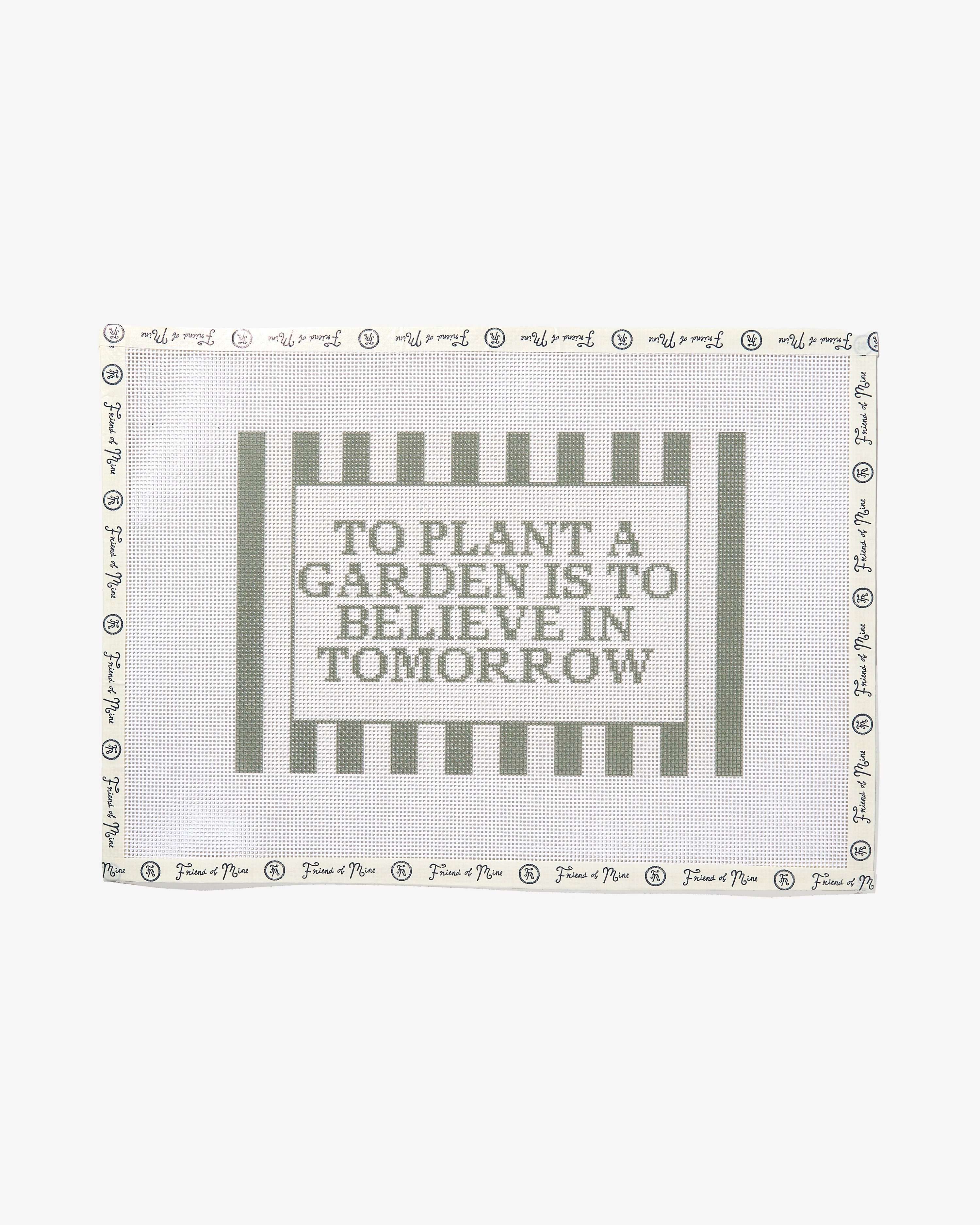To Plant a Garden Simple Needlepoint Canvas