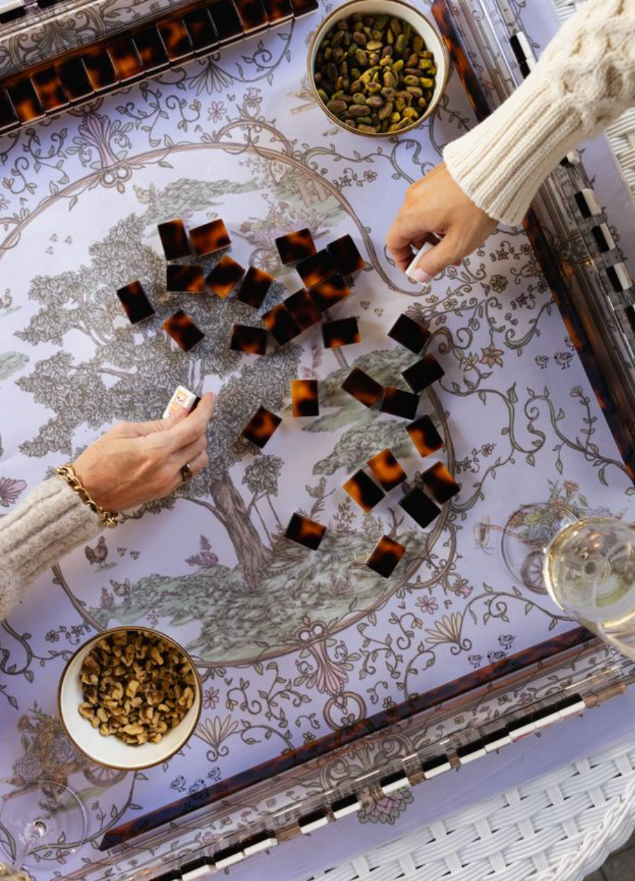 Dolly Classic Toile Mahjong Mat