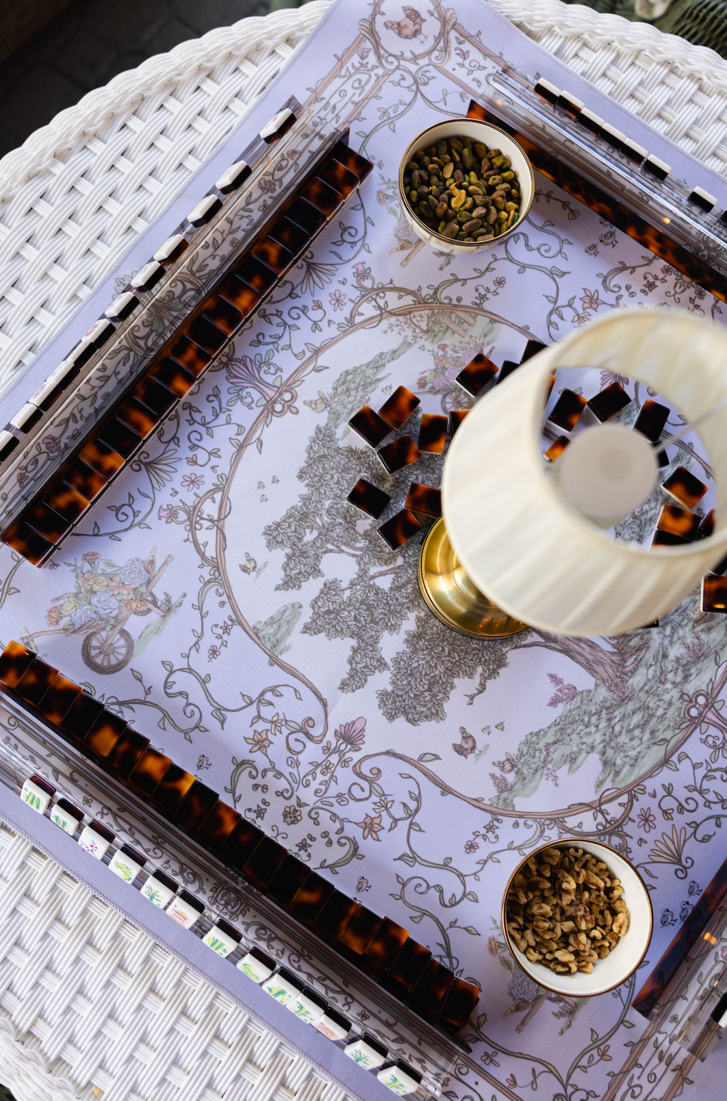 Dolly Classic Toile Mahjong Mat