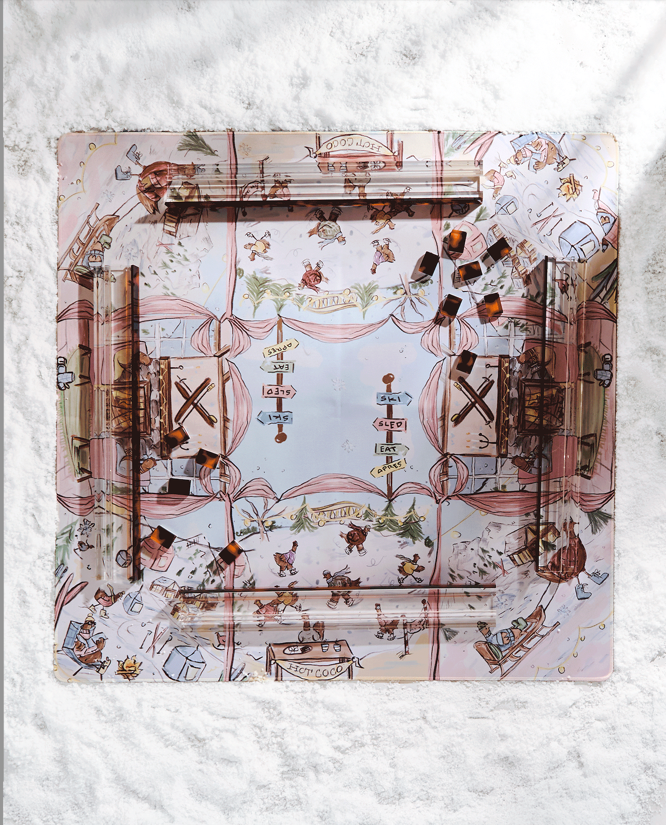 Dolly Winter Wonderland Mahjong Mat