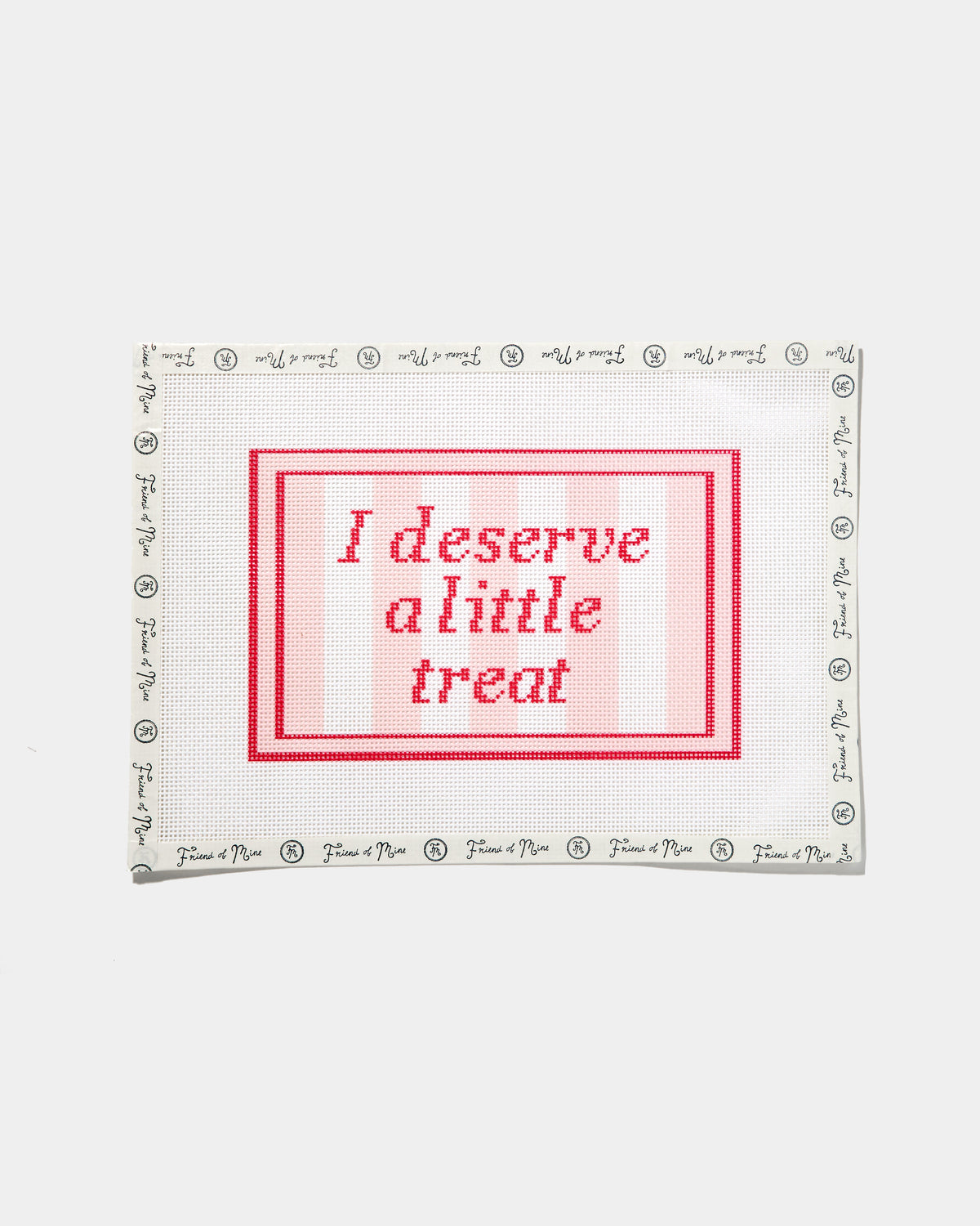 I Deserve A Little Treat Striped Canvas (Brooke Miccio Collaboration)
