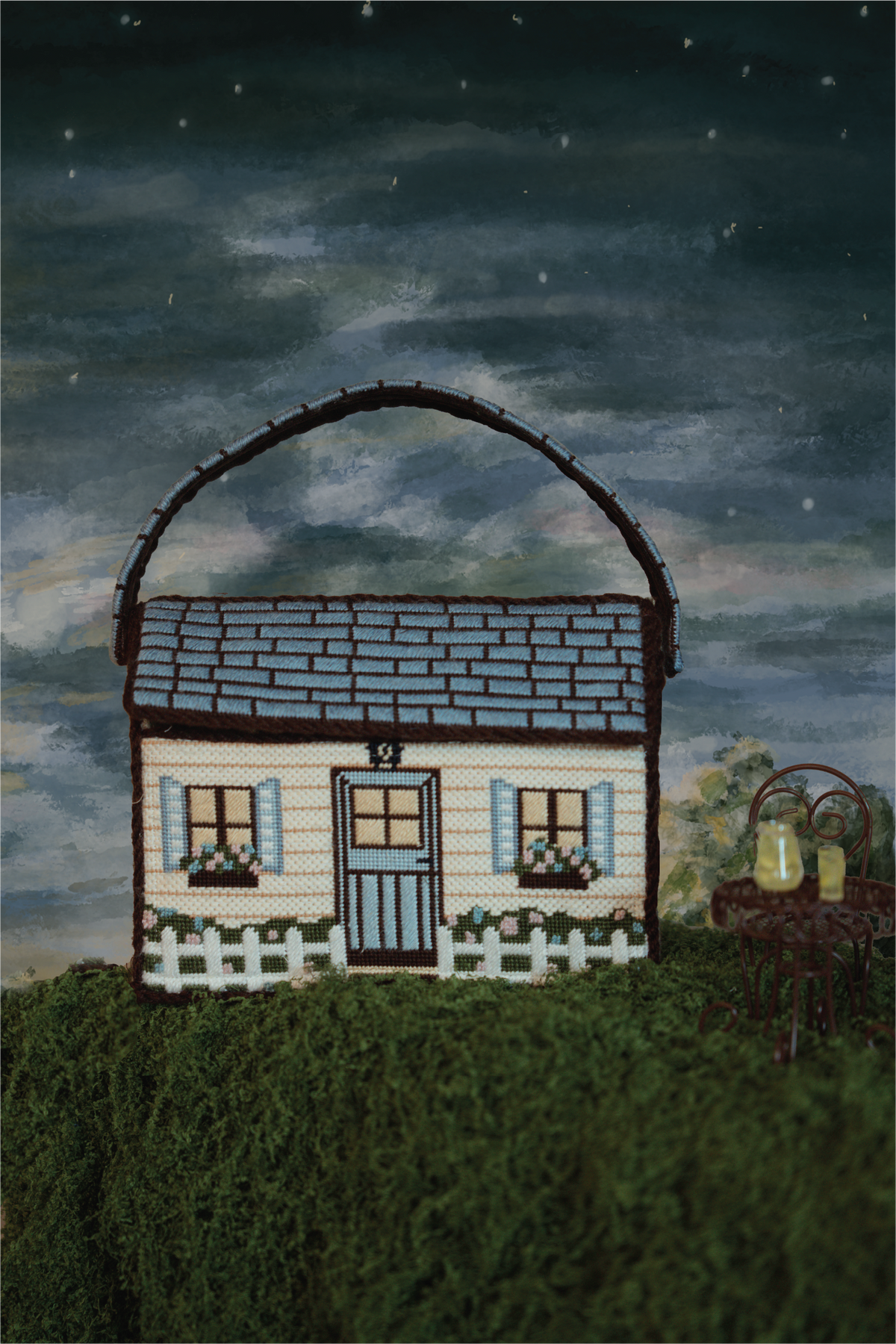 House Purse Canvas – Cottage (4-6 week preorder)