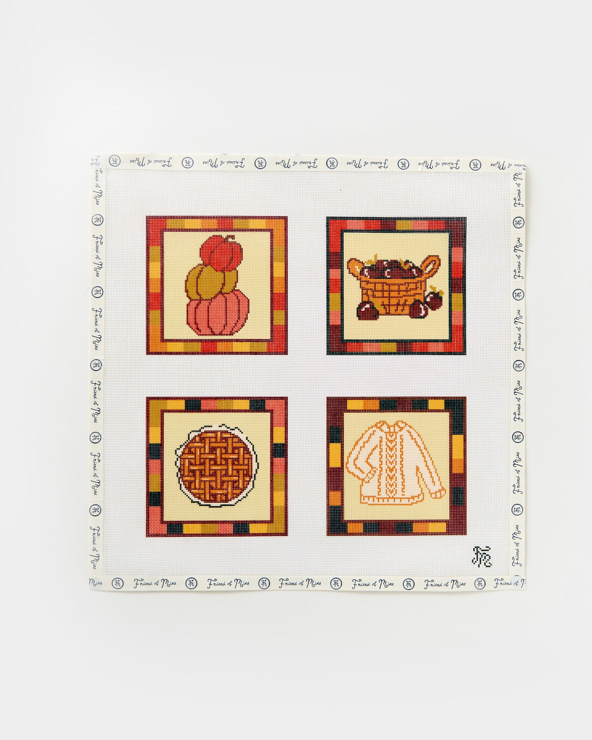 Cozy Coaster Fall Set needlepoint canvas
