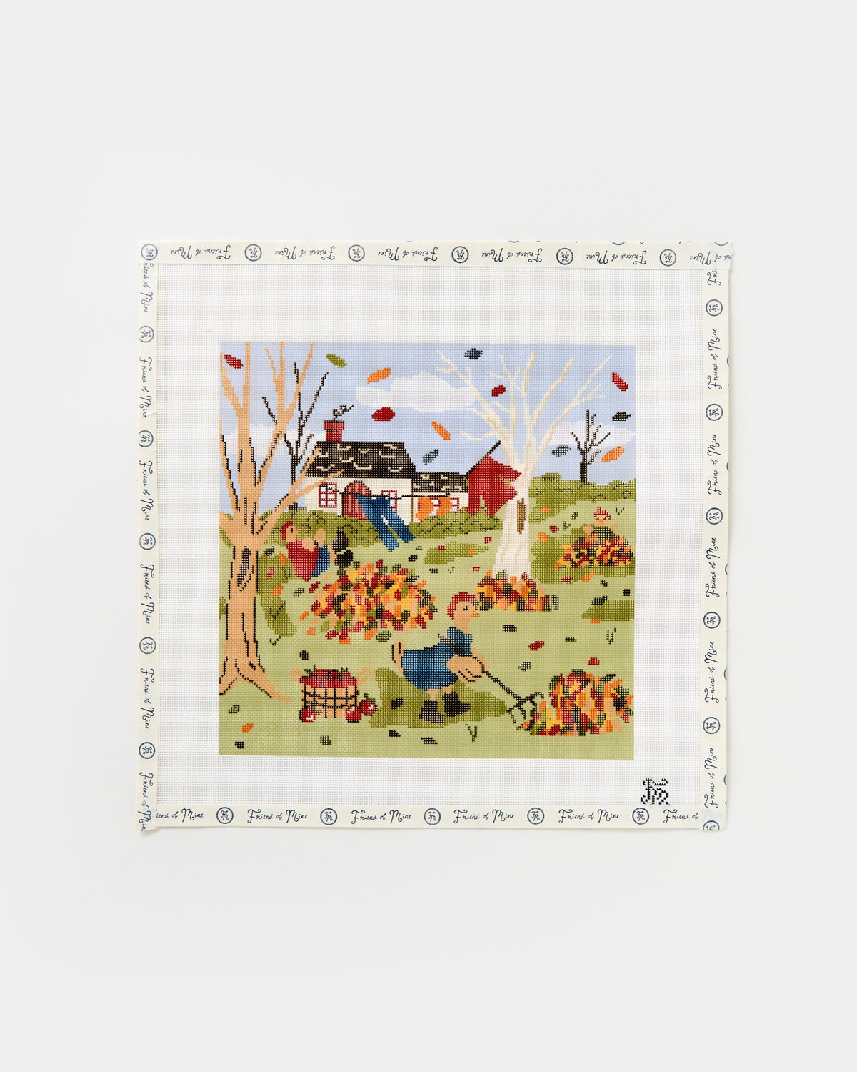 Dolly's Fall Day needlepoint canvas