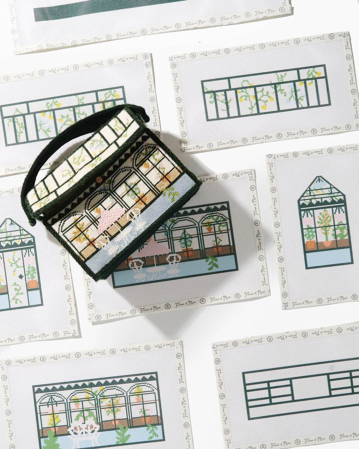 Finished Greenhouse House Purse with canvases