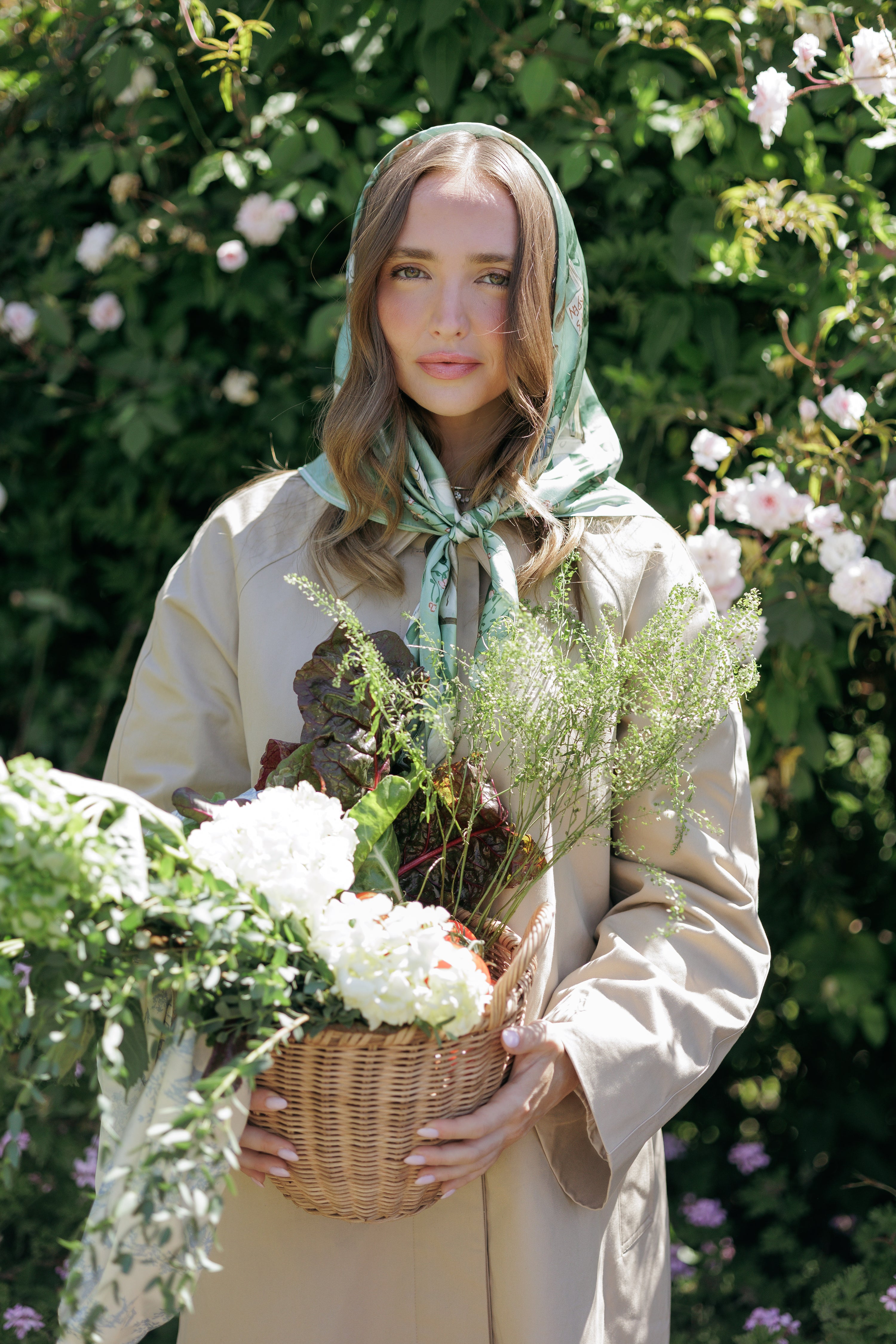 Dolly's Garden Silk Scarf